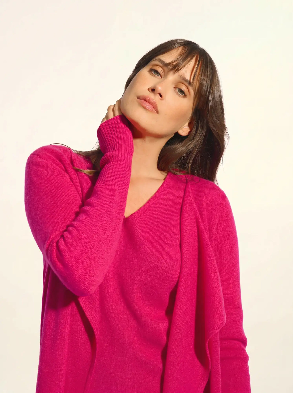 BROOKE Veste Longue Fuchsia