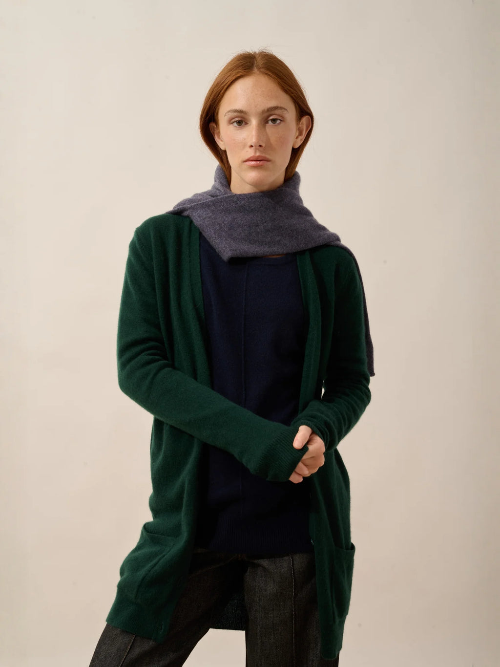 TOMMIE Cardigan Col V Cyprès