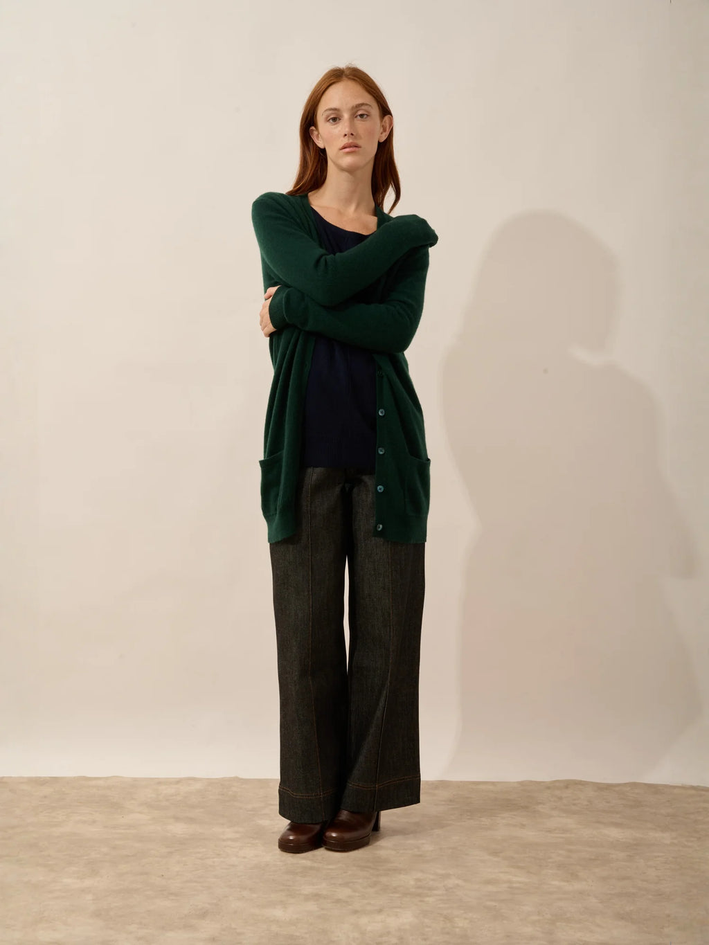 TOMMIE Cardigan Col V Cyprès