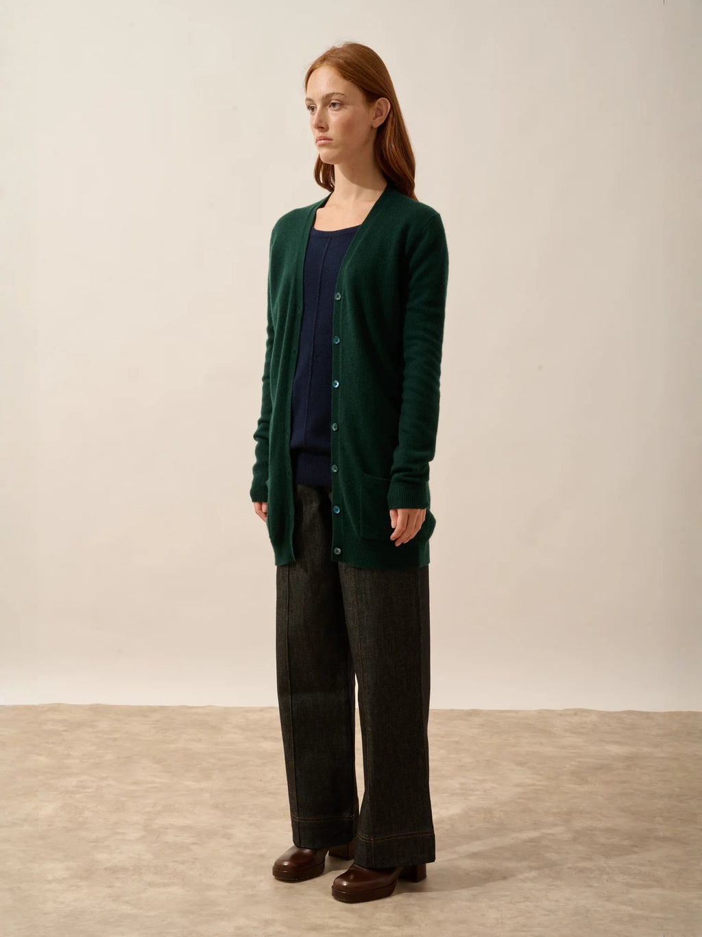 TOMMIE Cardigan Col V Cyprès