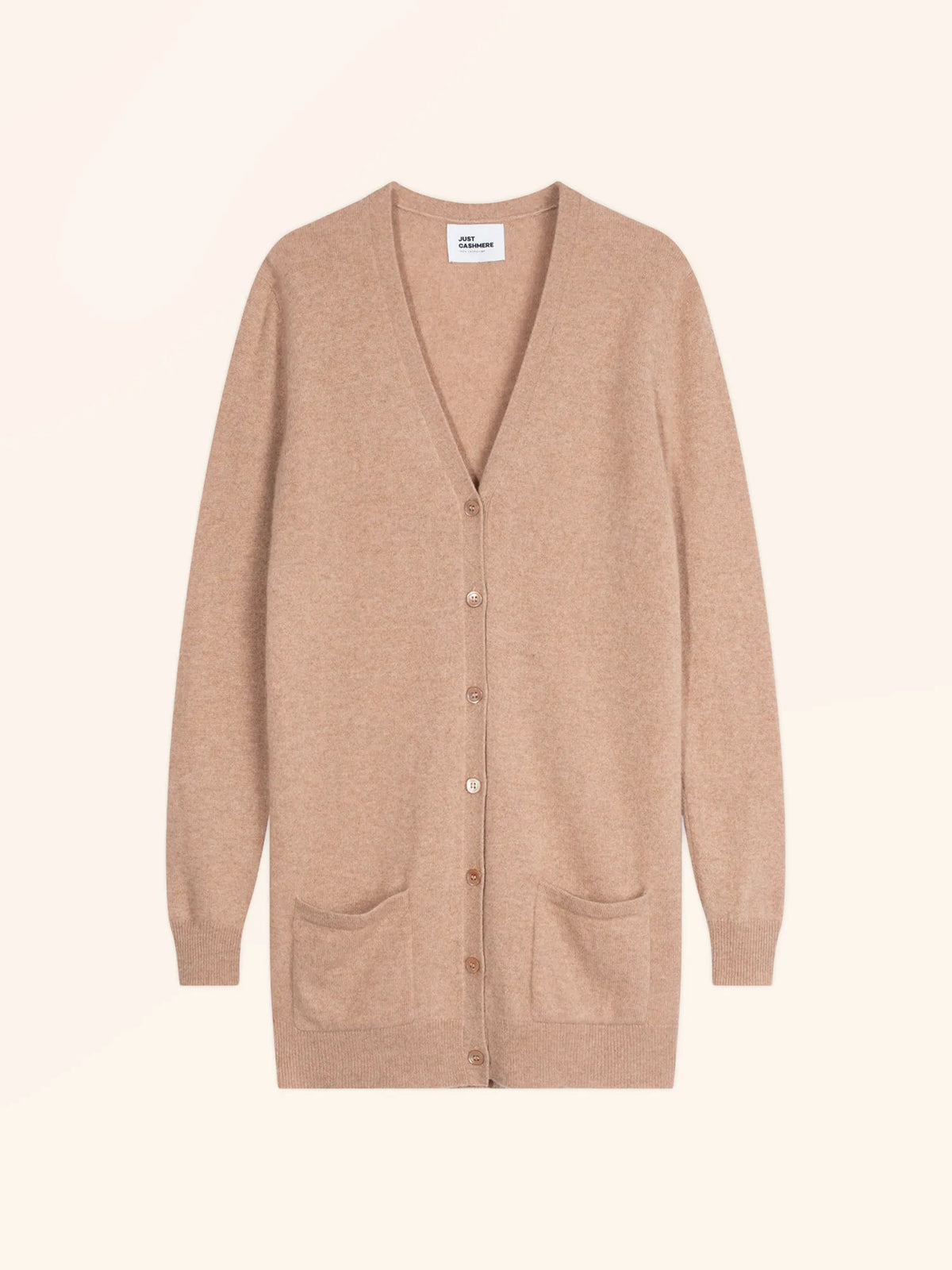 TOMMIE Cardigan Col V Camel Chiné