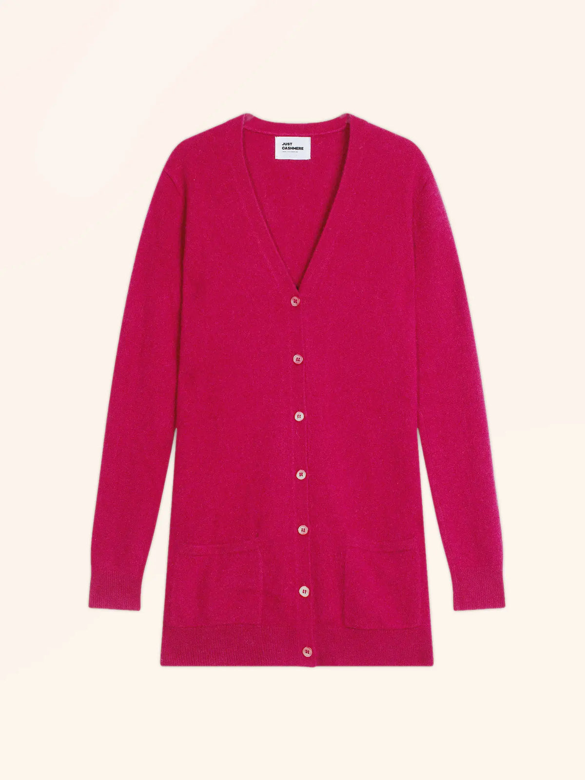 TOMMIE Cardigan Col V Fuchsia