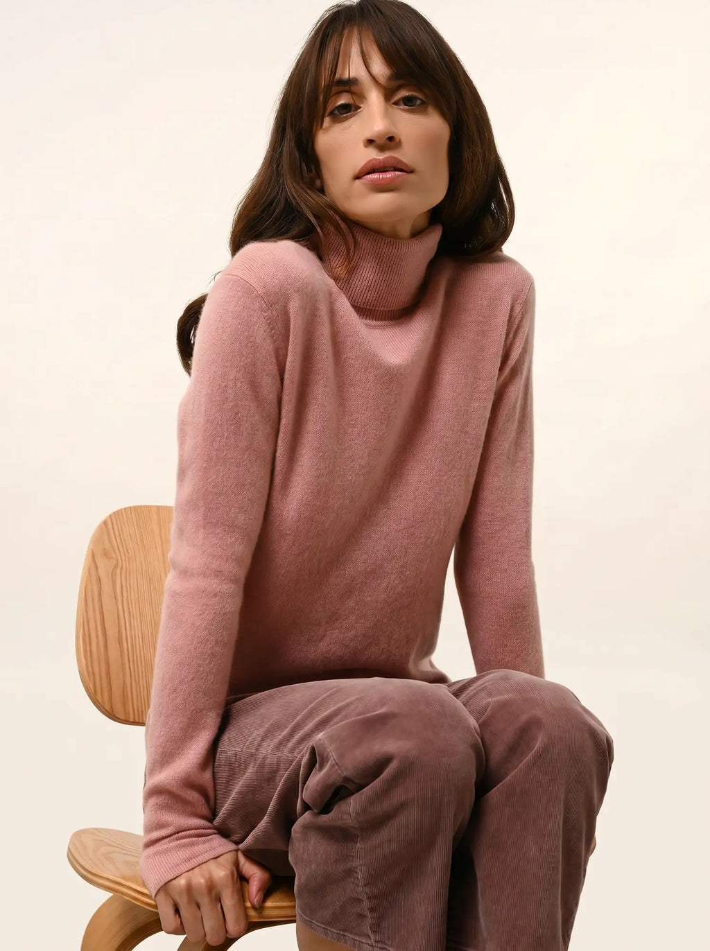 AVA Sweater Turtleneck Rosewood