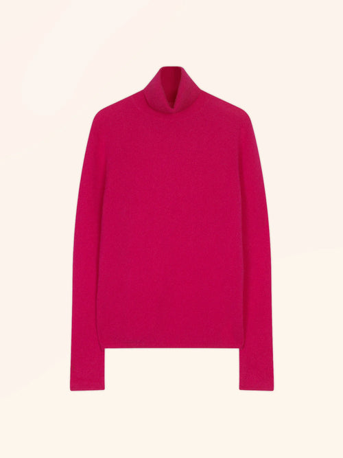 AVA Pullover Rollkragen Fuchsia