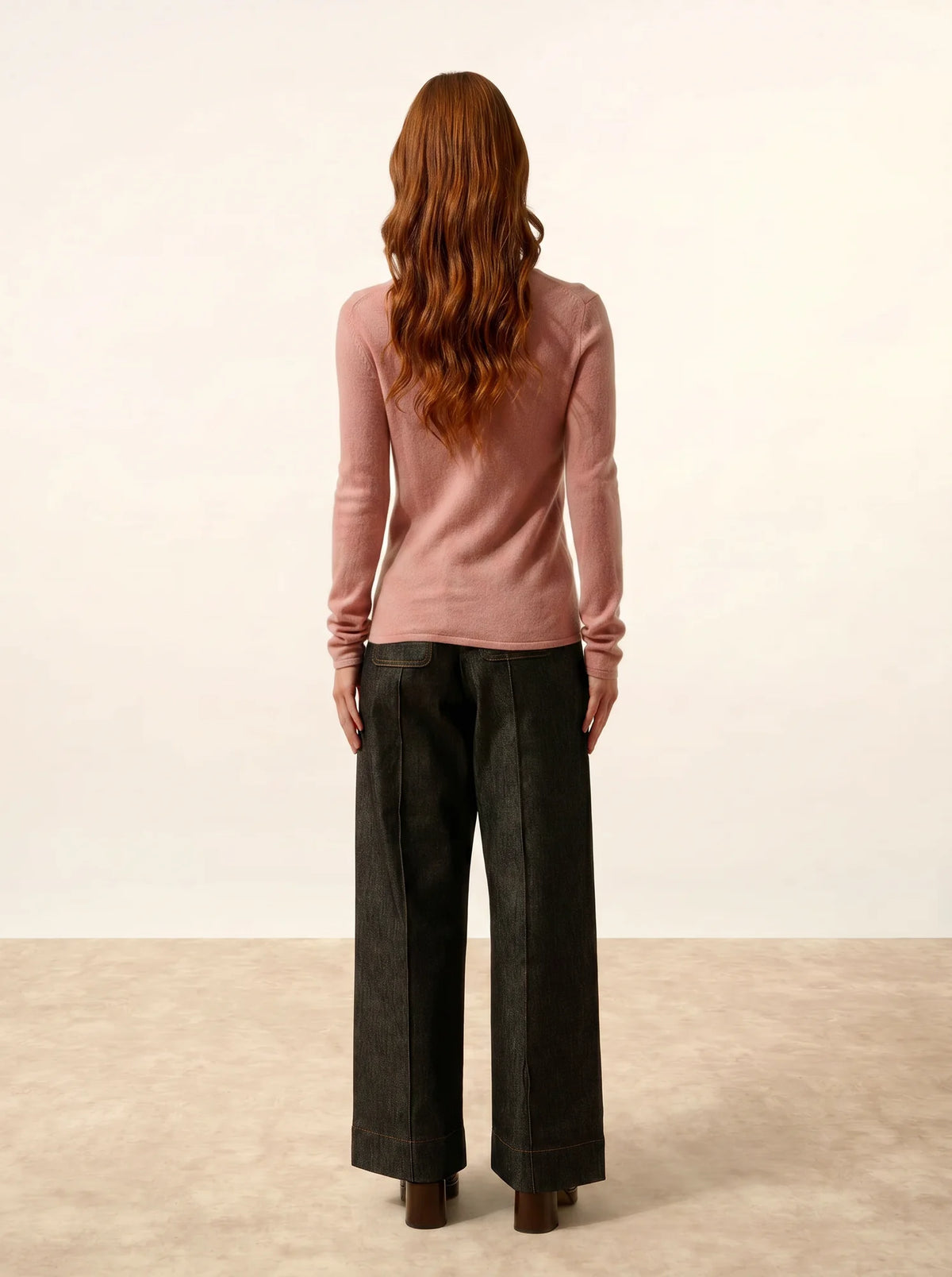 GRACE Pull Col Bateau Bois de Rose