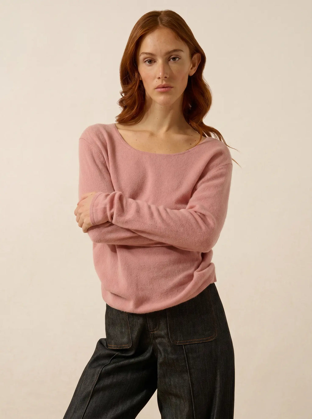 FIONA Sweater Crew Neck Rosewood