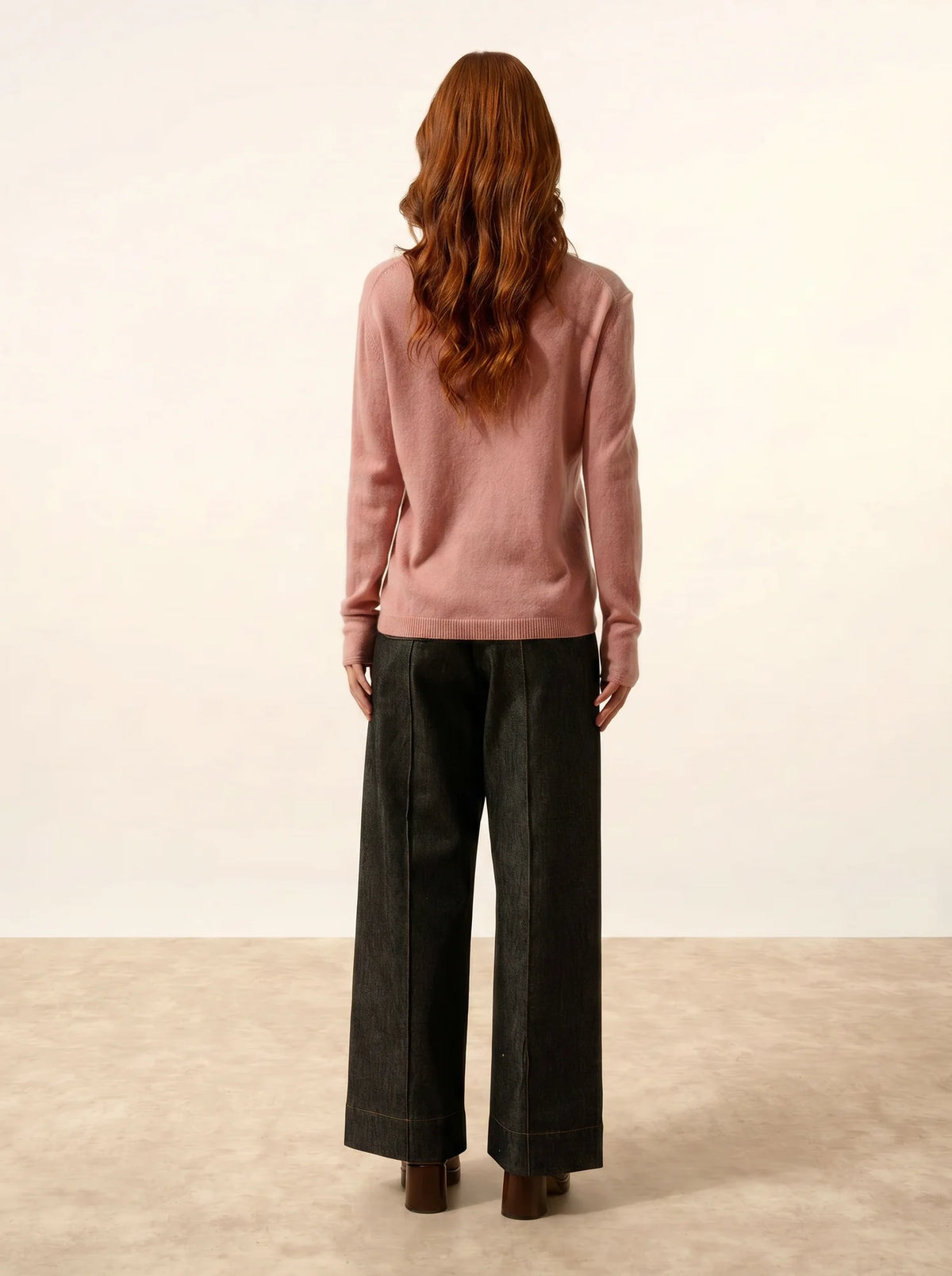 FIONA Pull Col Rond Bois de Rose