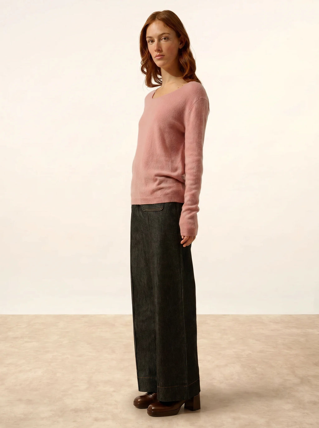 FIONA Sweater Crew Neck Rosewood