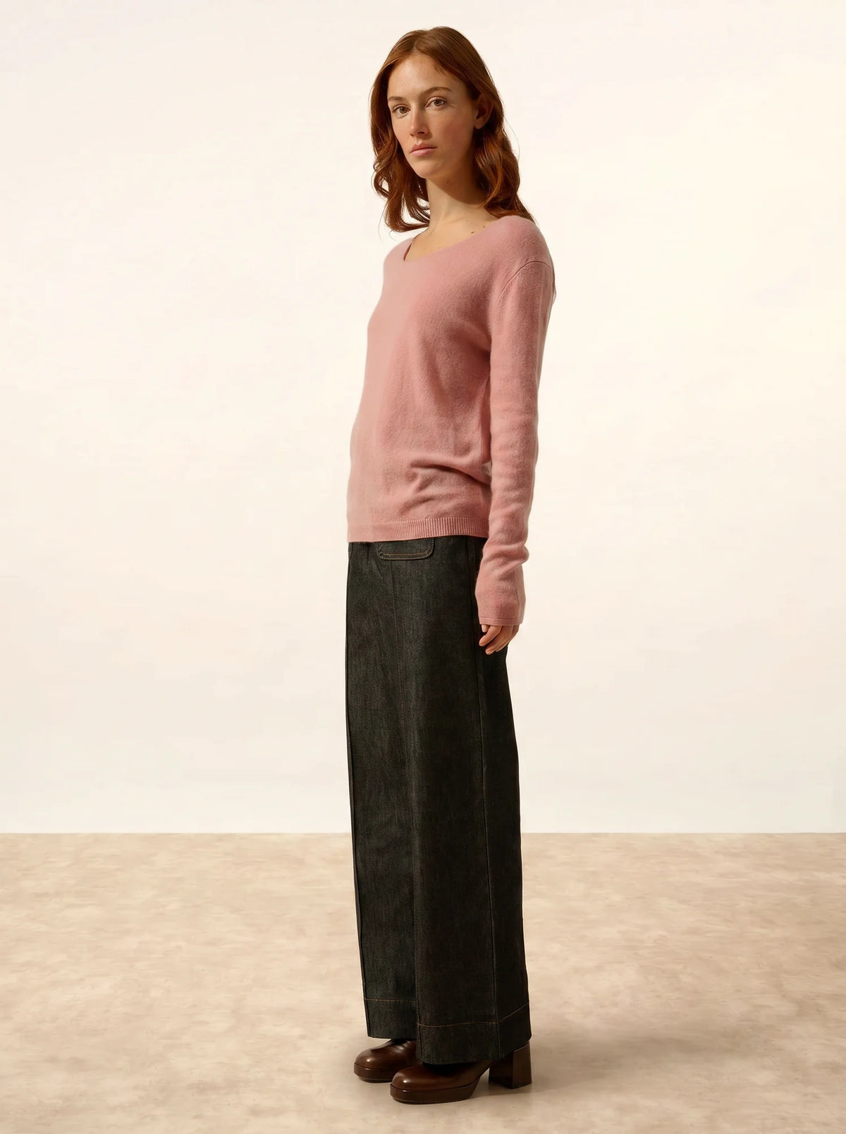 FIONA Sweater Crew Neck Rosewood