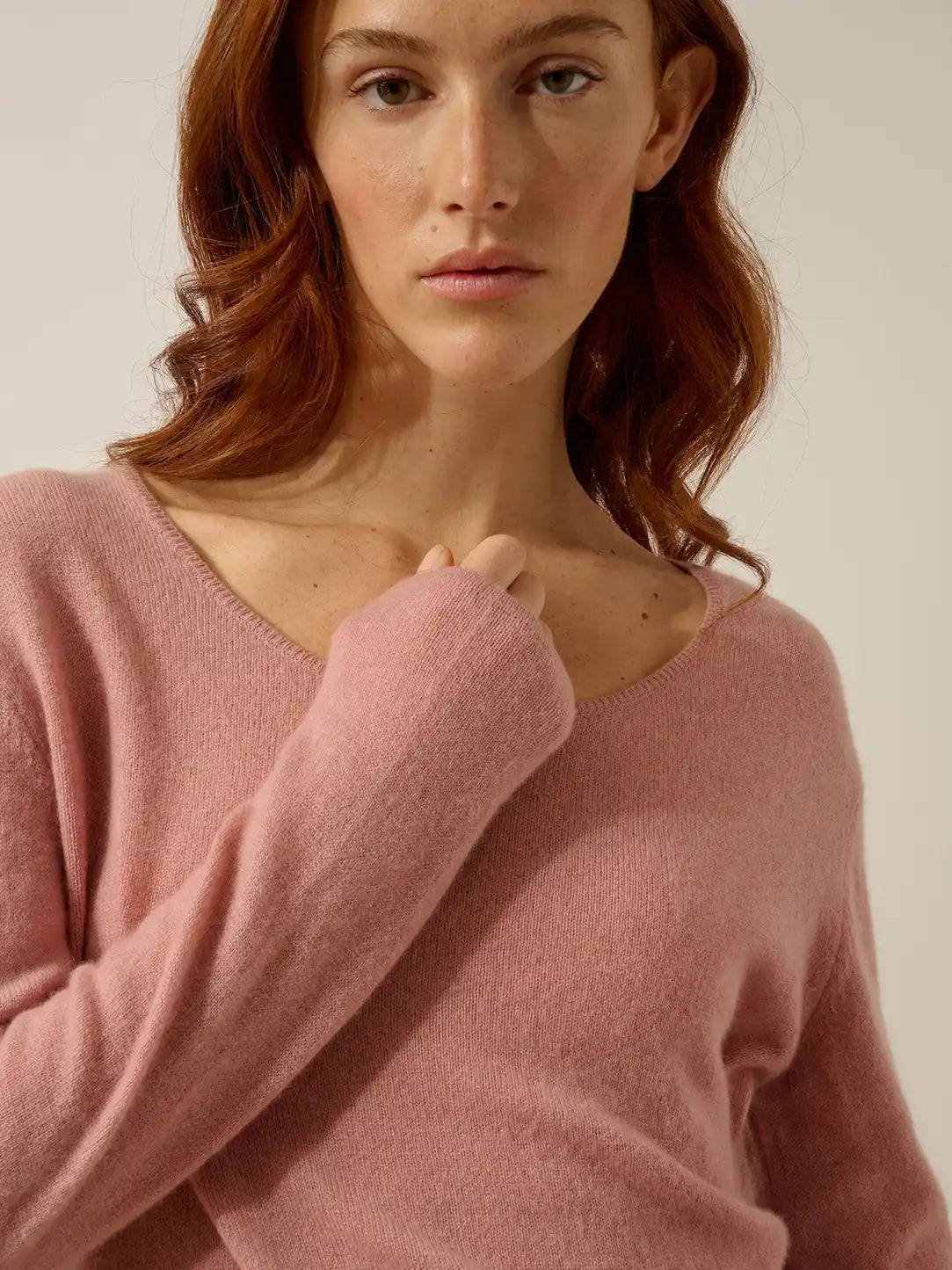FIONA Pull Col Rond Bois de Rose