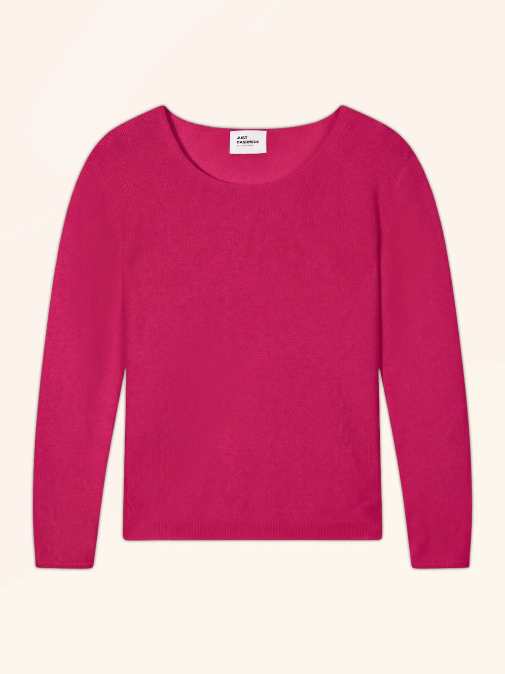 FIONA Pull Col Rond Fuchsia