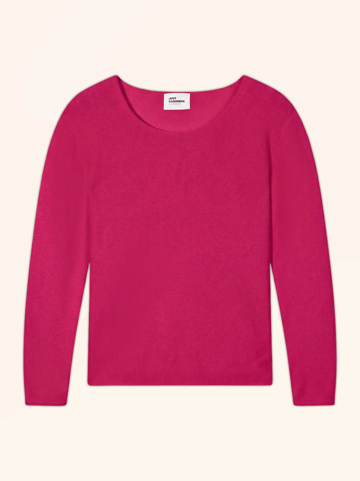 FIONA Pull Col Rond Fuchsia