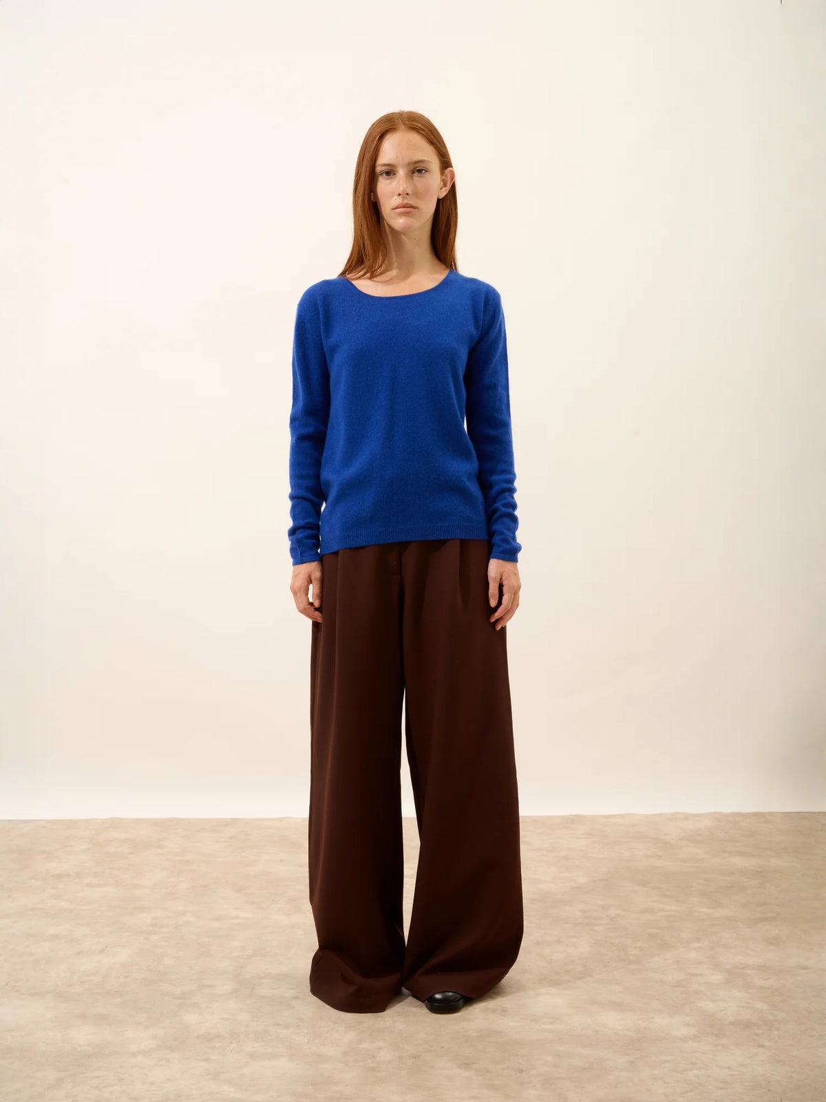 FIONA Pull Col Rond Outremer