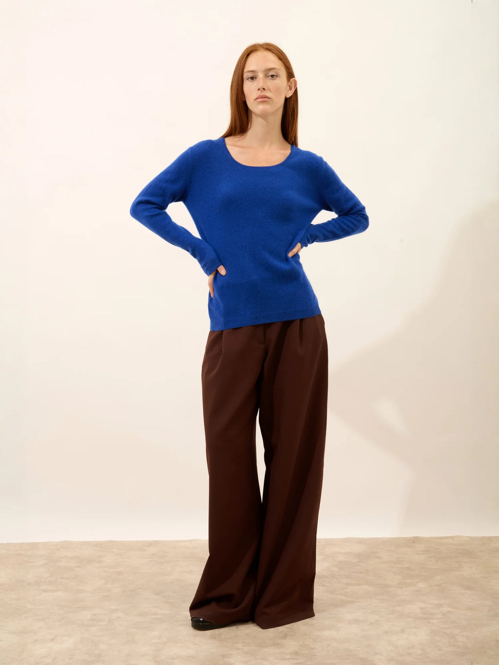 FIONA Pull Col Rond Outremer