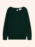 ABIGAILE Sweater Boat Neck Drop Back Cypress