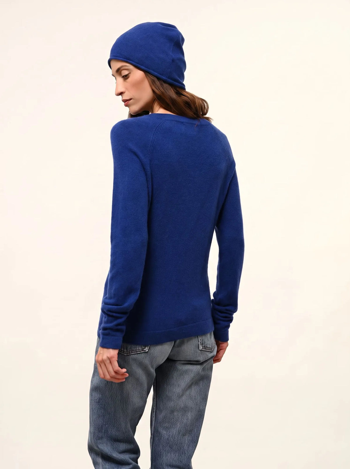 JANE Pull Col Rond Outremer
