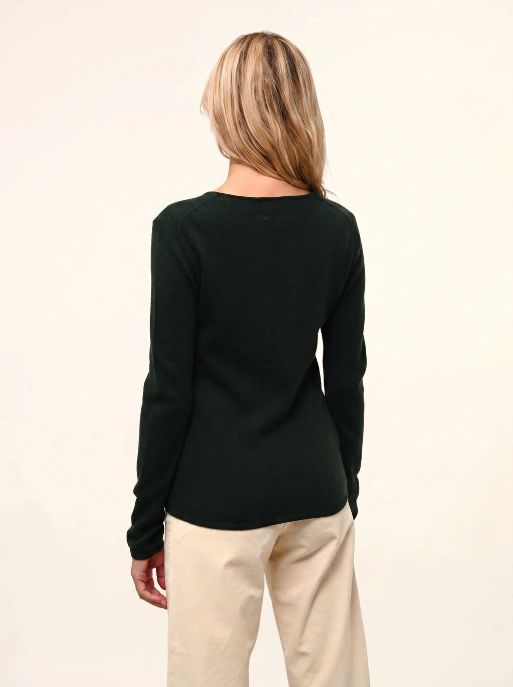 VIVIAN Pullover Rundhalsausschnitt Zypressengrün