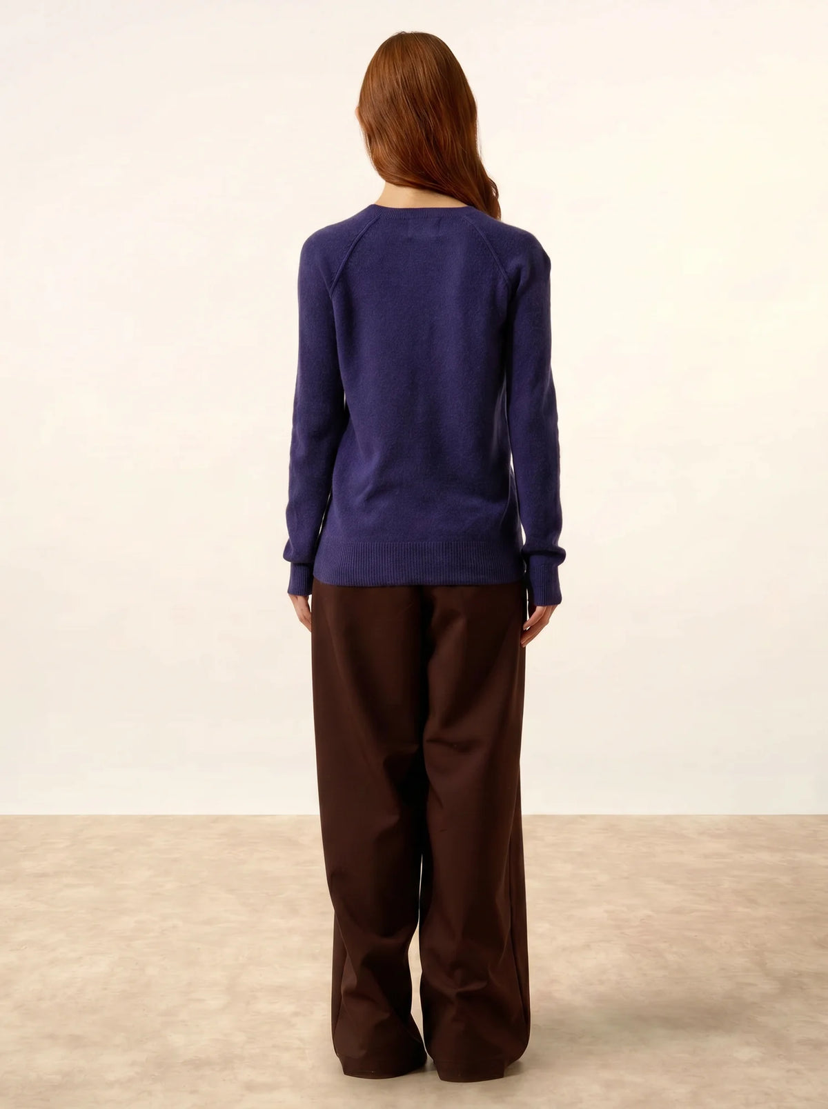 HELEN Pull Col Rond Violet