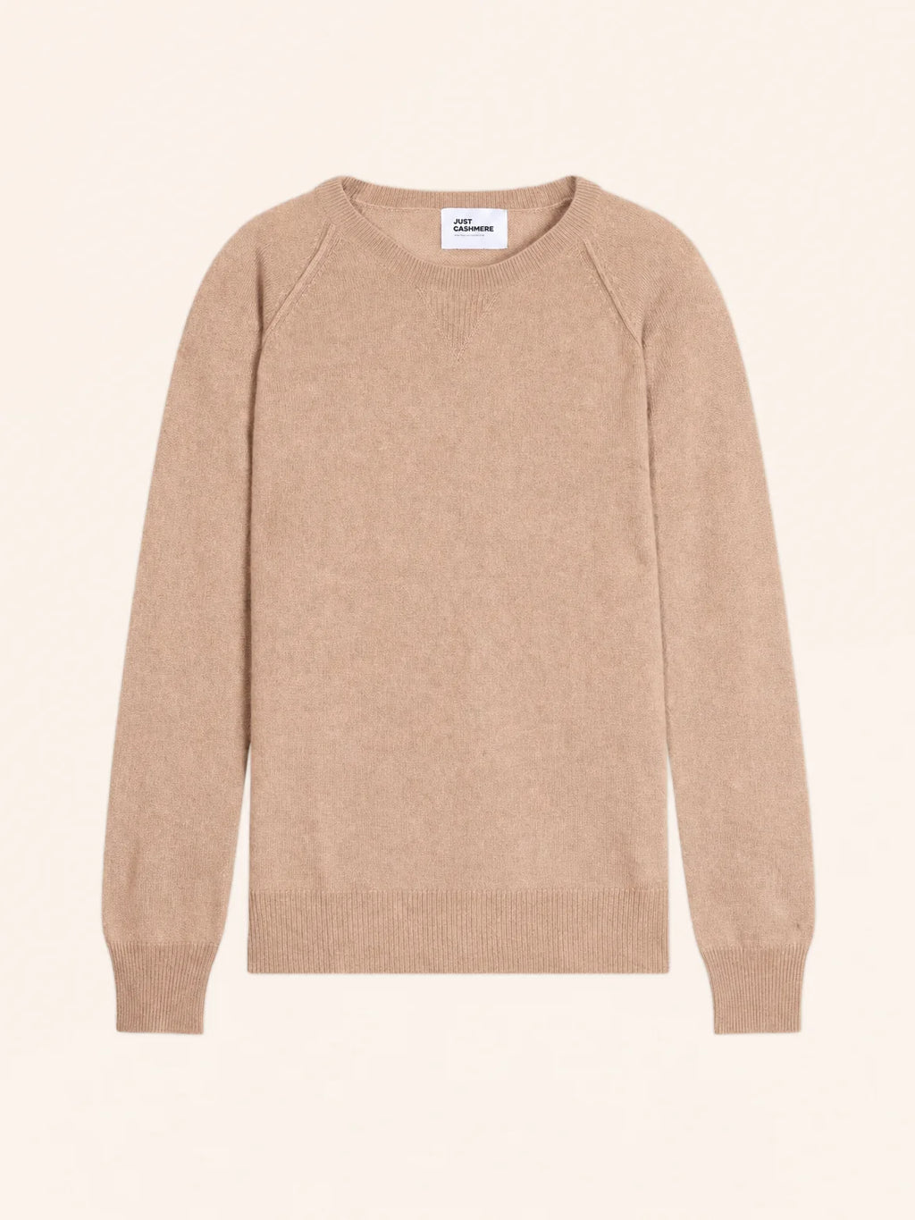 HELEN pull col rond camel chiné