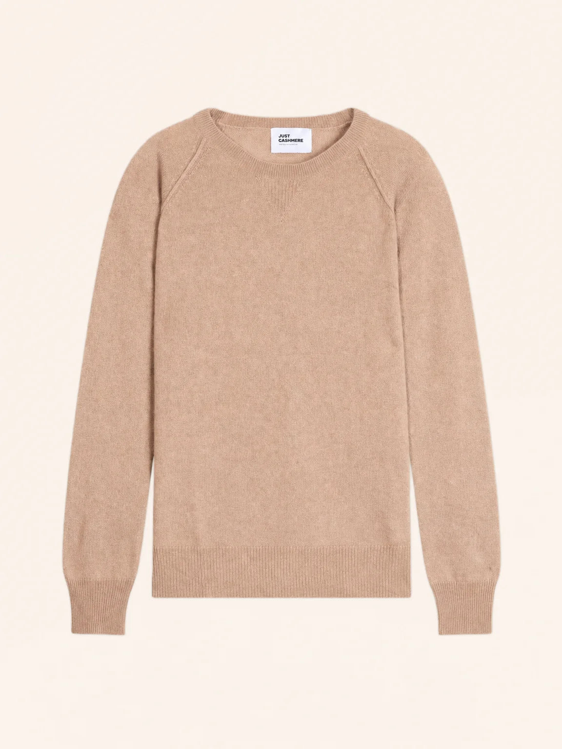 HELEN pull col rond camel chiné