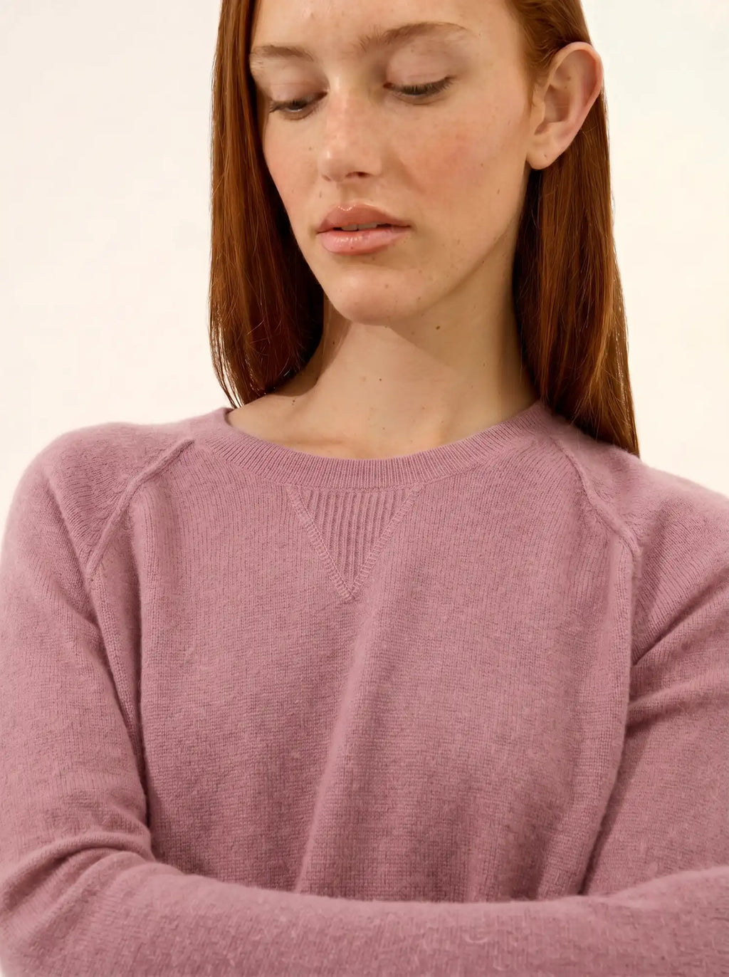 HELEN Pullover Rundhalsausschnitt Rosenholz