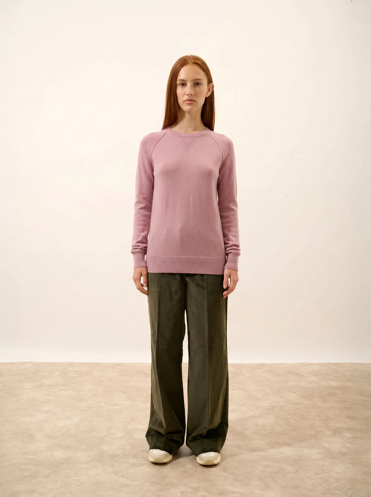 HELEN Pullover Rundhalsausschnitt Rosenholz