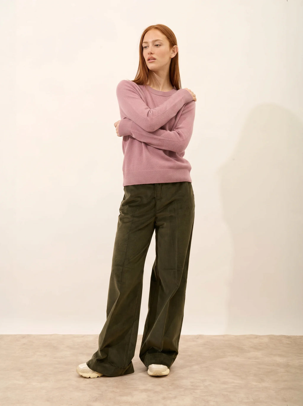 HELEN Pullover Rundhalsausschnitt Rosenholz