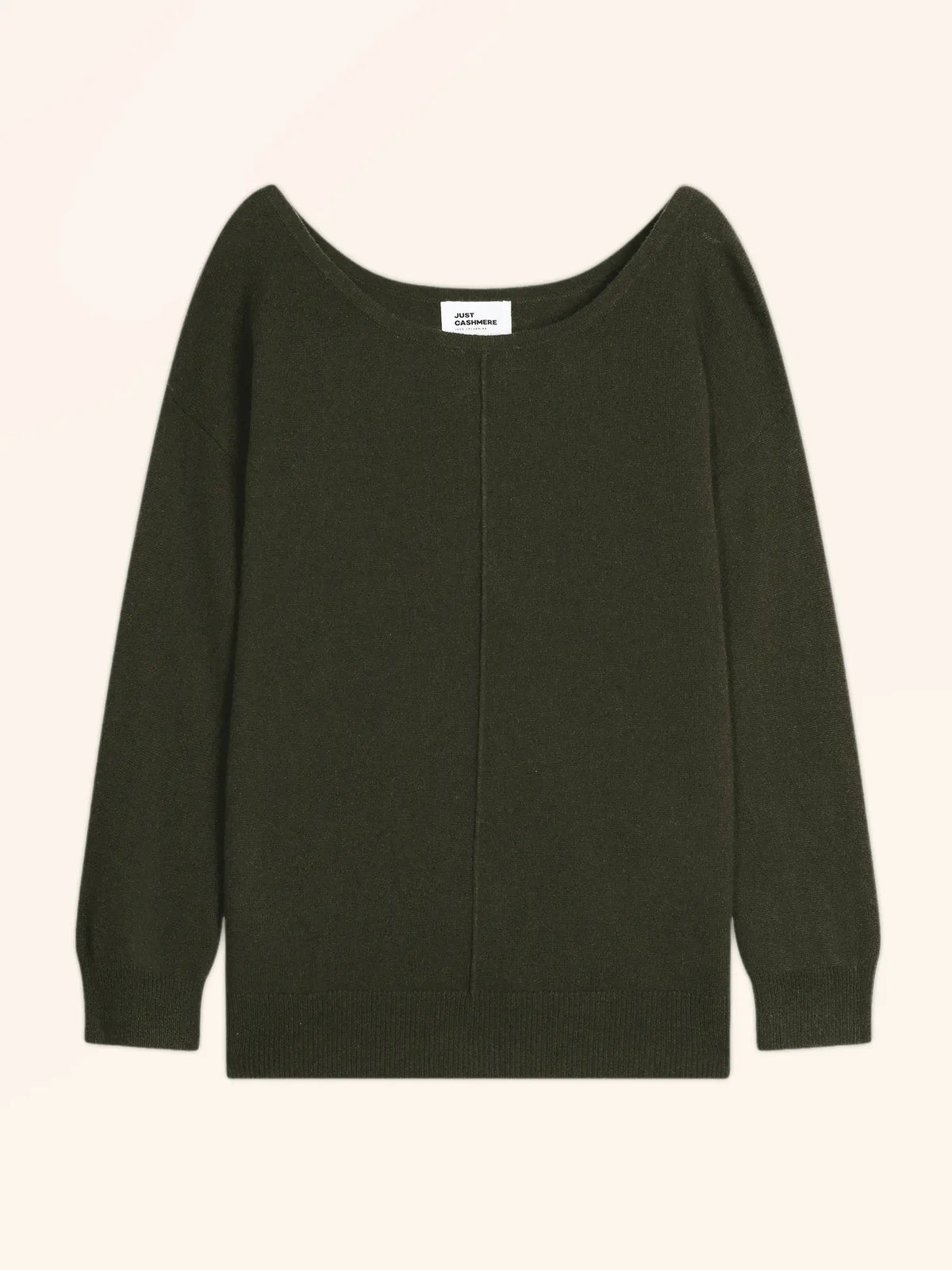 KAREN Pullover U-Boot-Ausschnitt Khaki