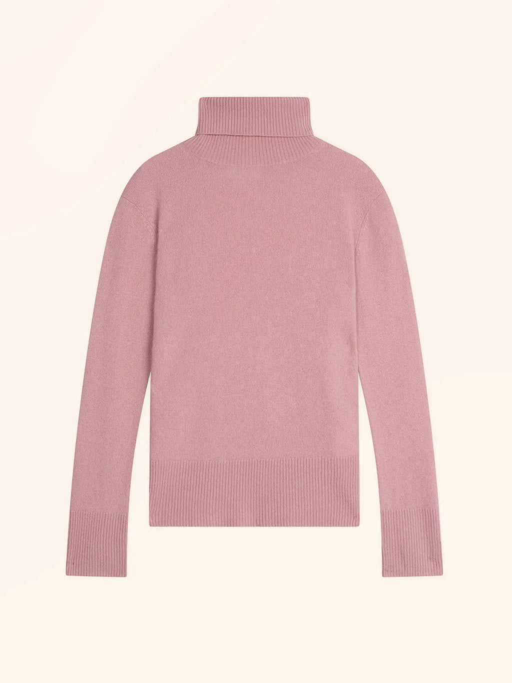 LEXIE Pull Col Roulé Bois de Rose