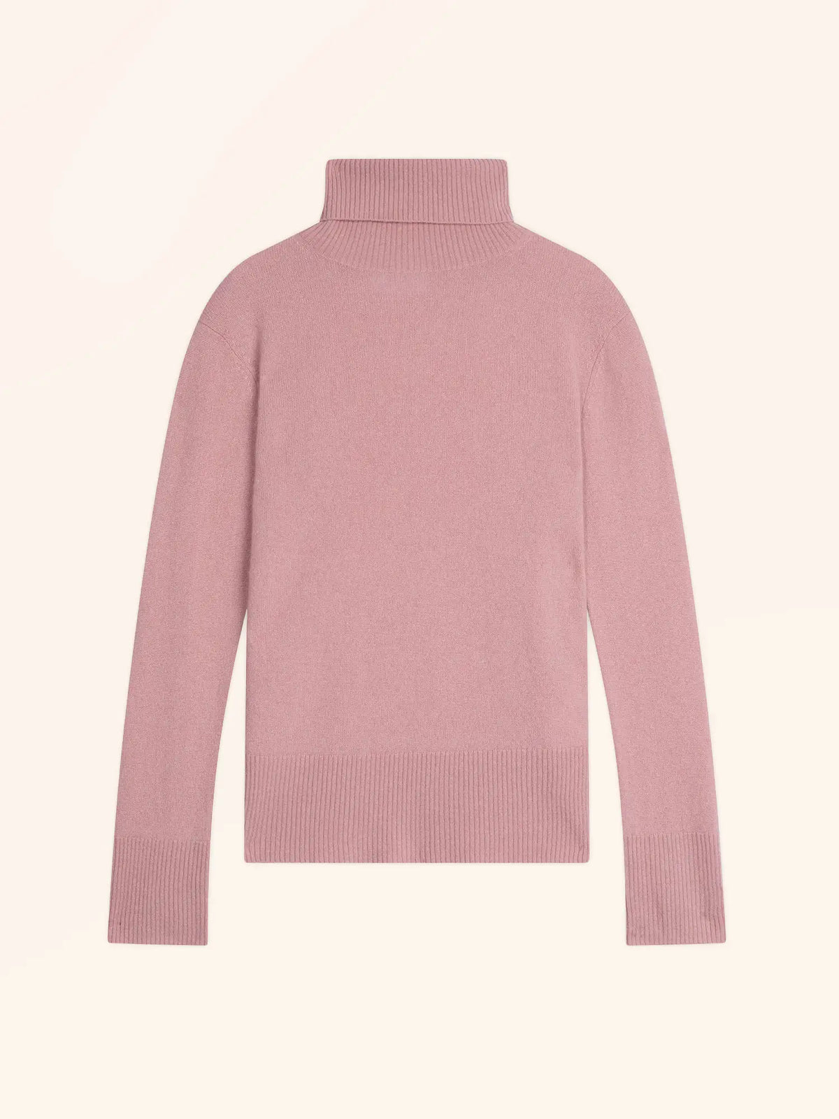 LEXIE Pull Col Roulé Bois de Rose