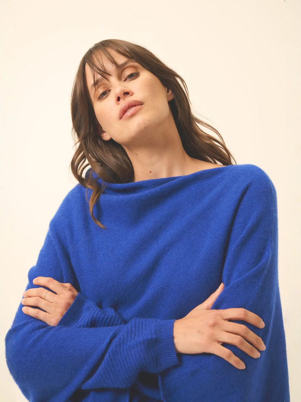 MEREDITH Poncho Outremer