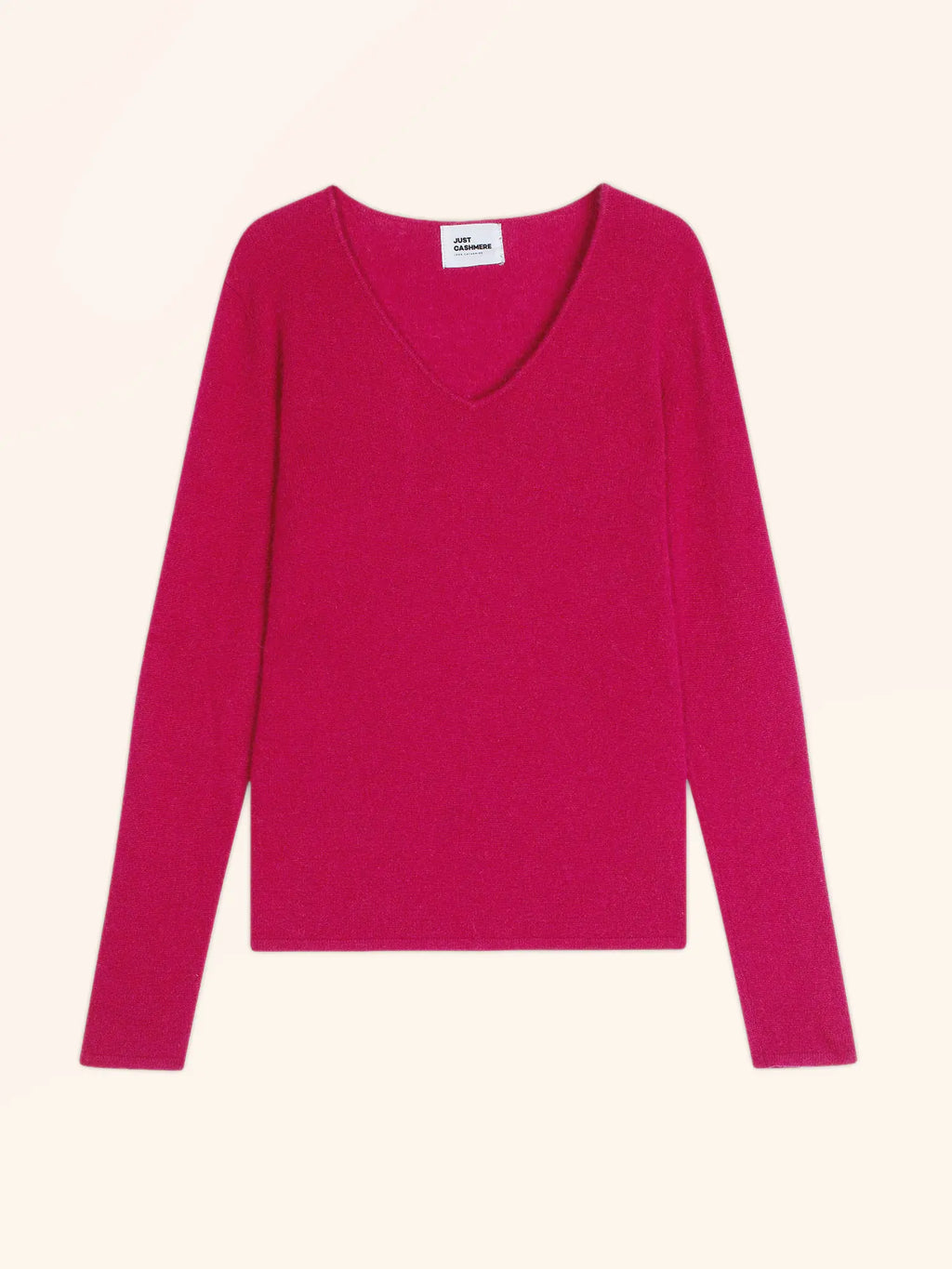 JOAN Pull Col V Fuchsia