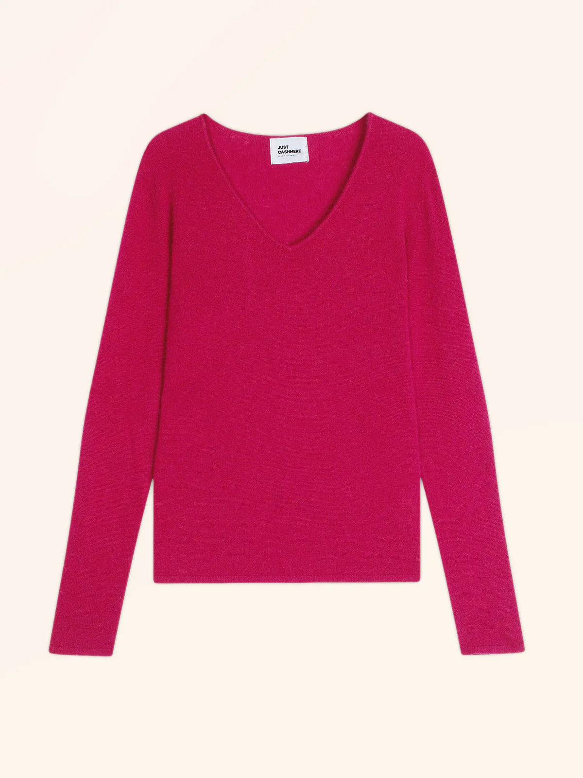 JOAN Pull Col V Fuchsia