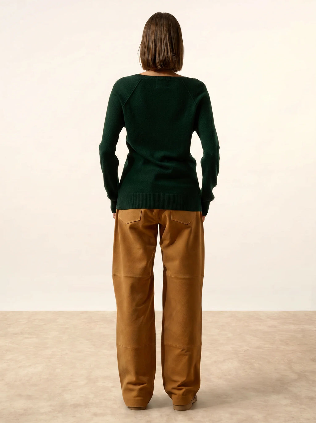 PHOEBE Pullover V-Ausschnitt Zypressengrün