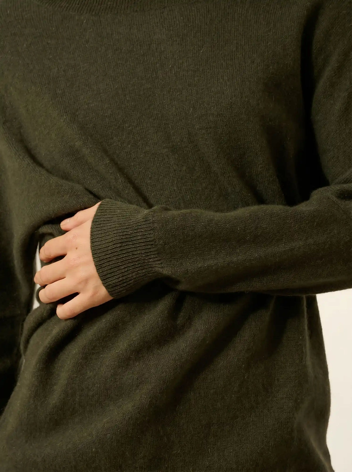 REBECCA Pullover Fledermausarm Khaki