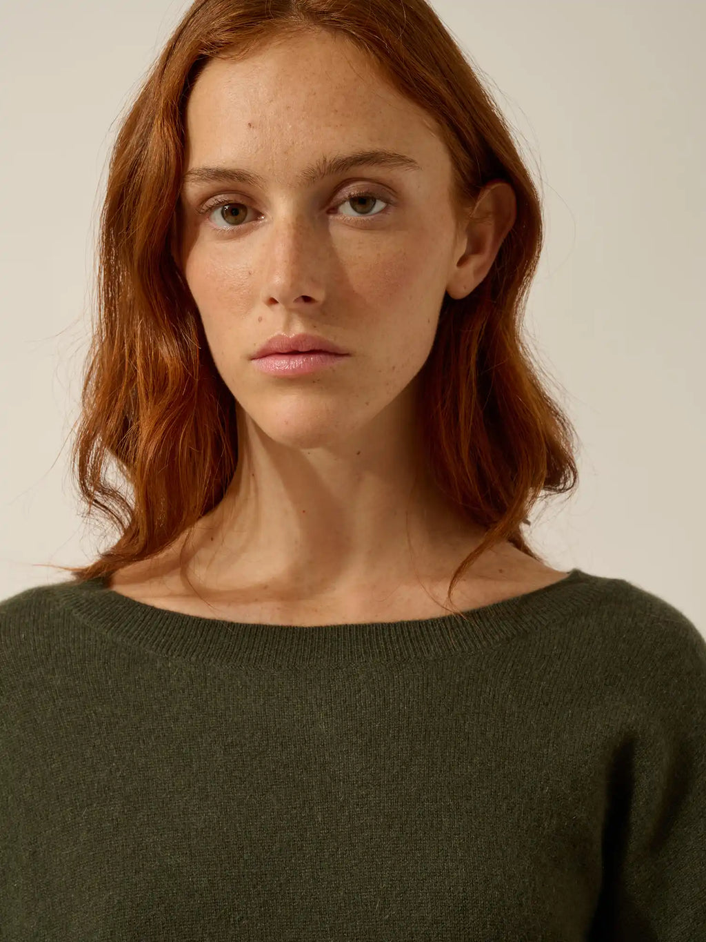 REBECCA Pullover Fledermausarm Khaki