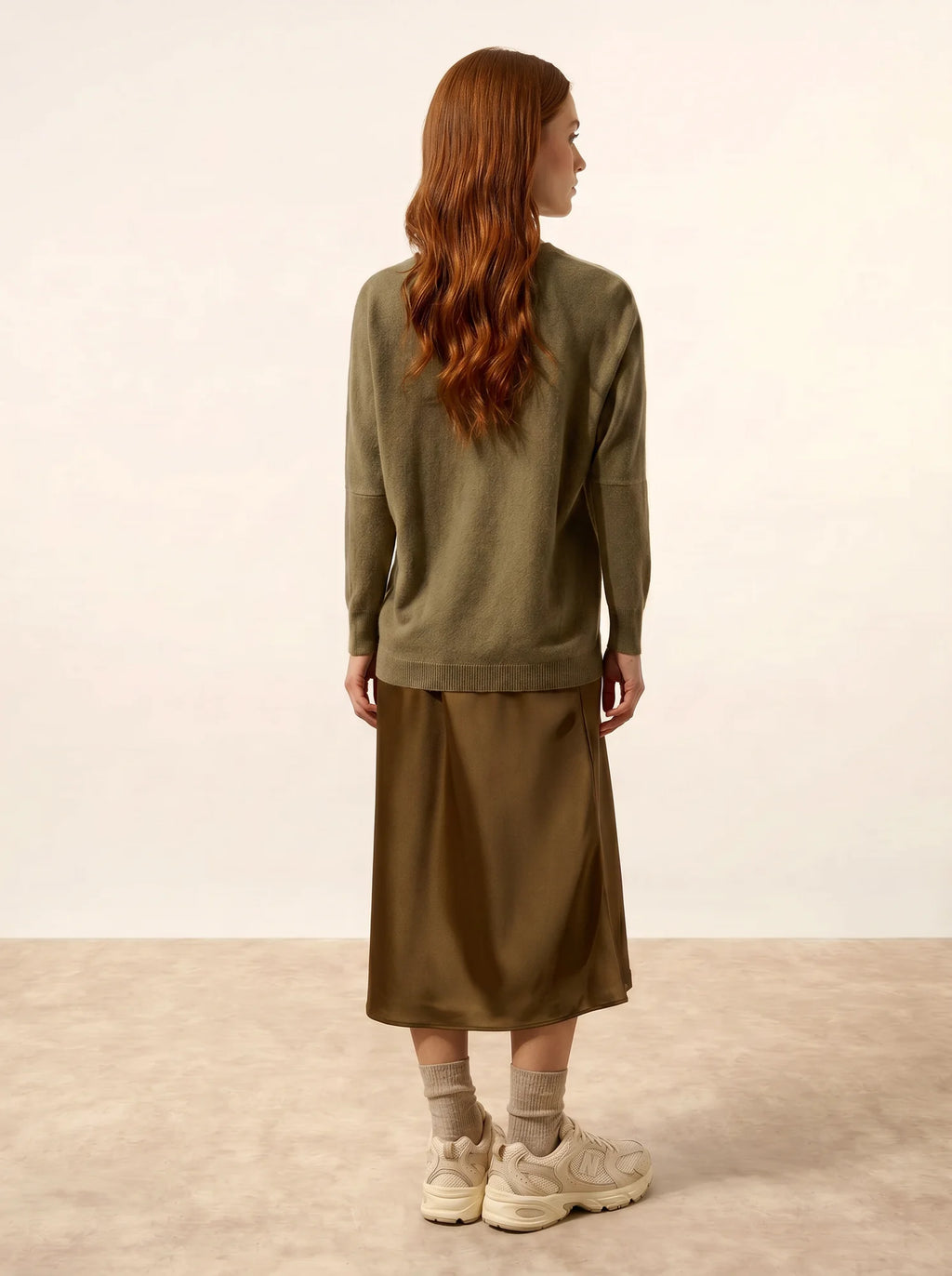 REBECCA Sweater Batwing Army Green