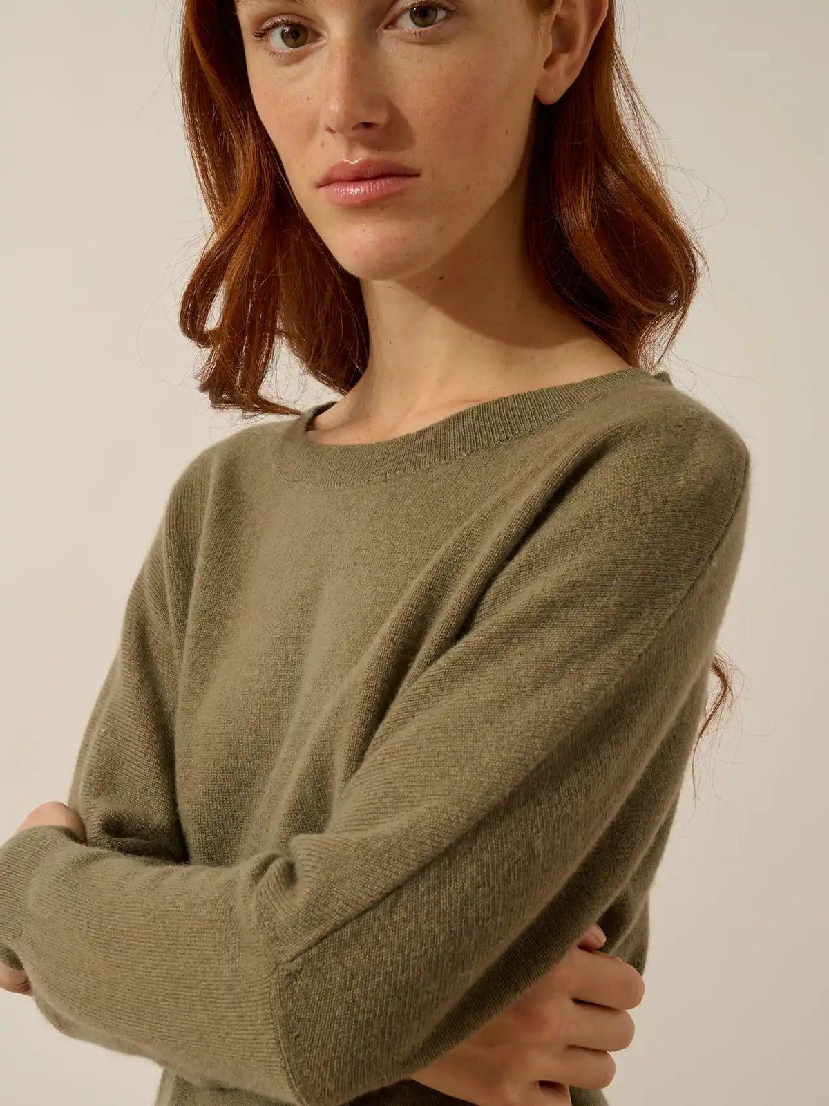 REBECCA Sweater Batwing Army Green