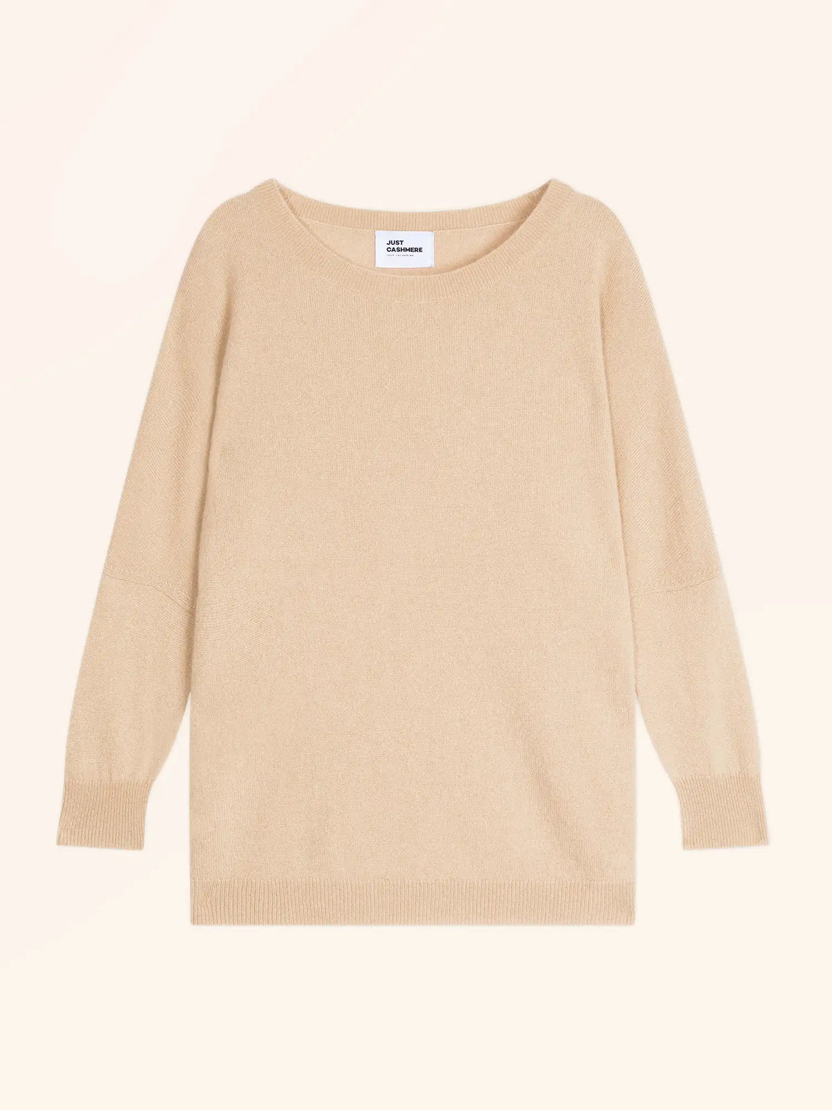 REBECCA Pullover Fledermausarm Sand