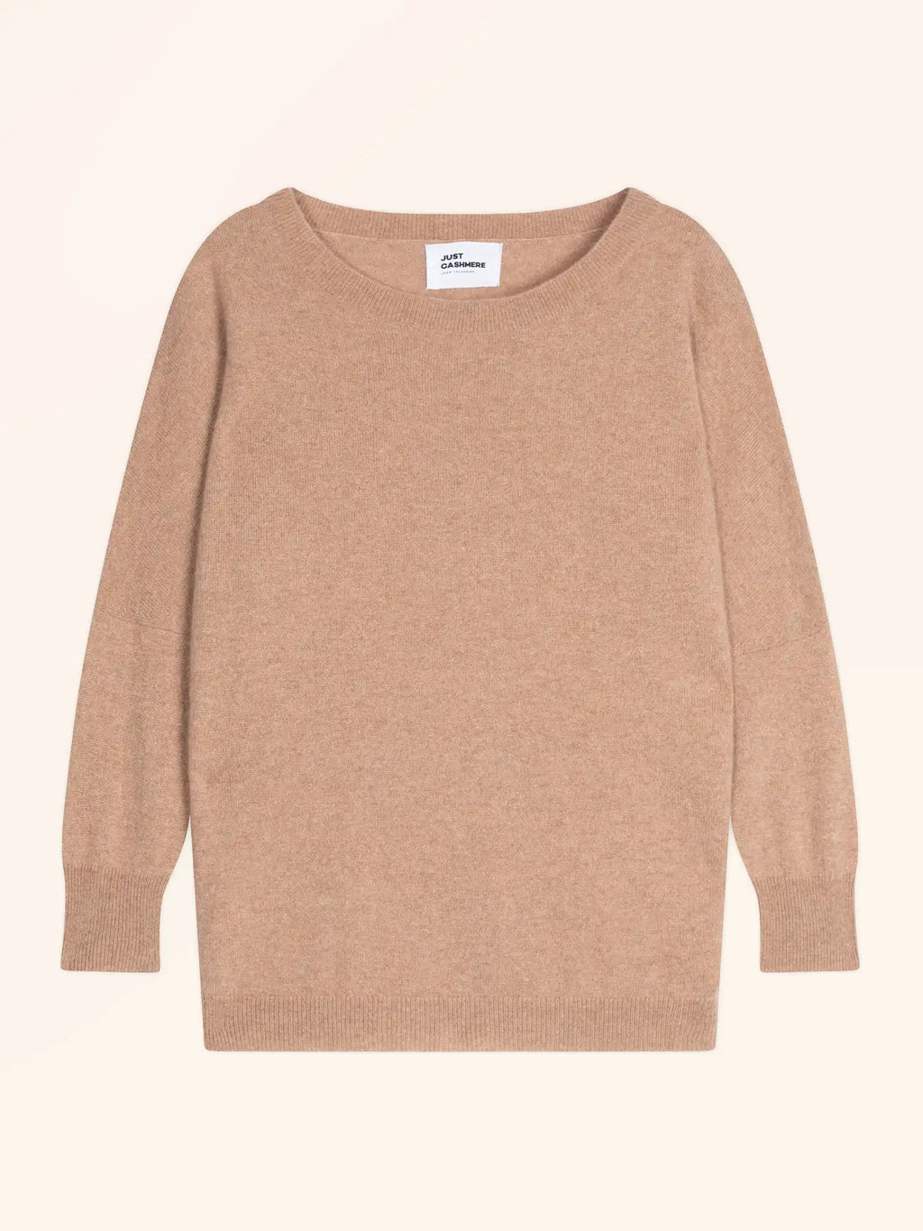 REBECCA Pullover Fledermausarm Camel meliert