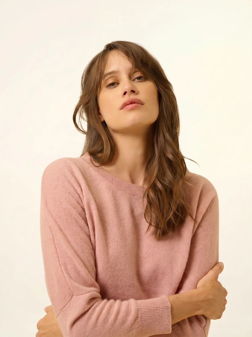 REBECCA Pull Chauve Souris Bois de Rose
