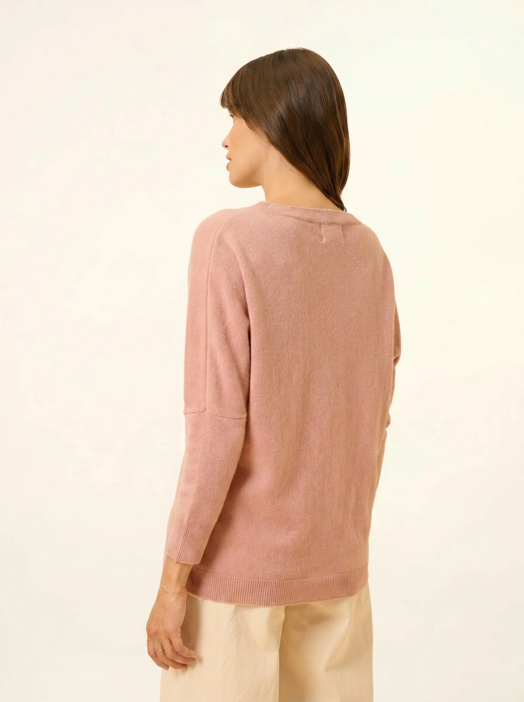 REBECCA Pull Chauve Souris Bois de Rose
