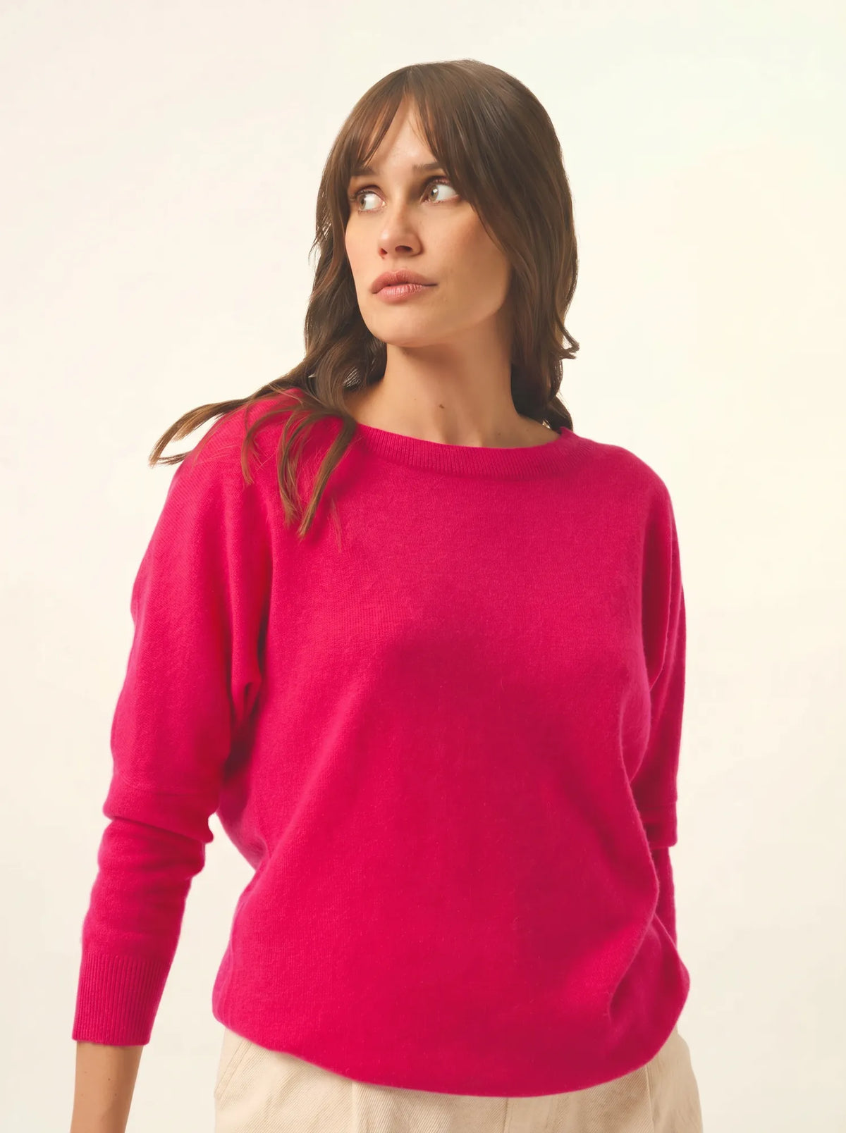 REBECCA Pull Chauve Souris Fuchsia