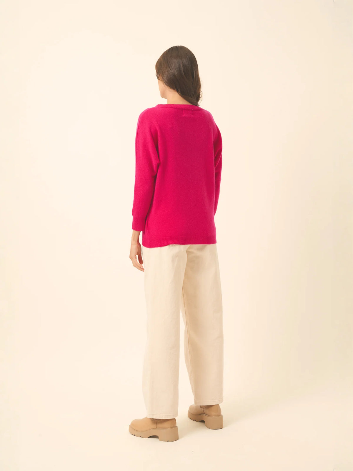 REBECCA Pull Chauve Souris Fuchsia