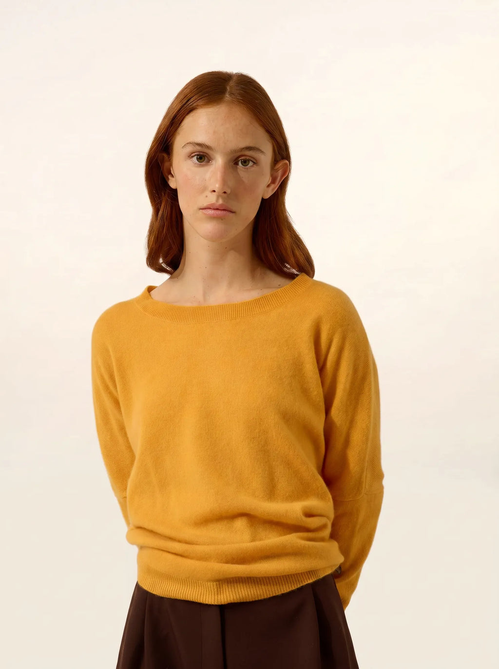 REBECCA Sweater Batwing Turmeric