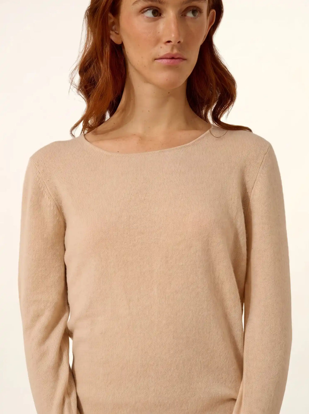 SUSAN Robe Col Rond Sable