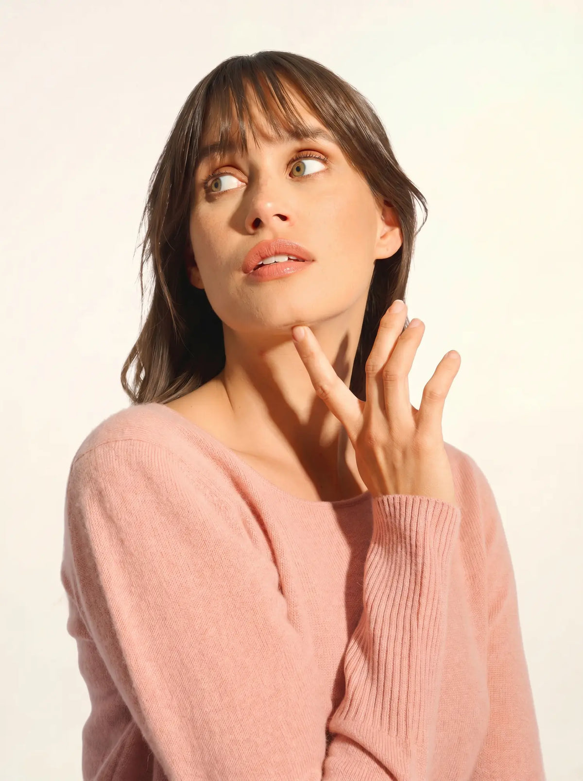 SUSAN Dress Crew Neck Rosewood