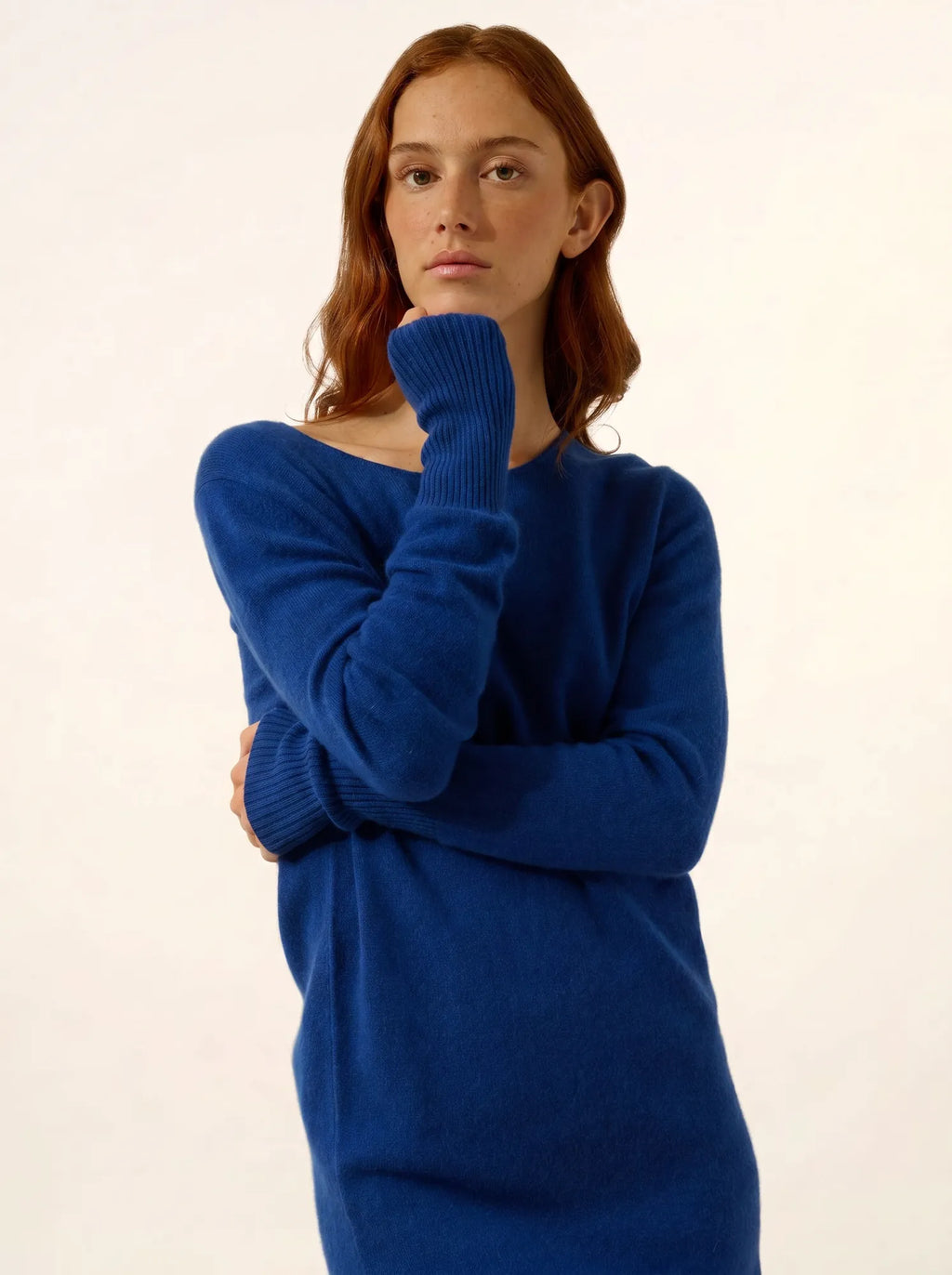 SUSAN Dress Crew Neck Ultramarine