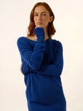 SUSAN Dress Crew Neck Ultramarine