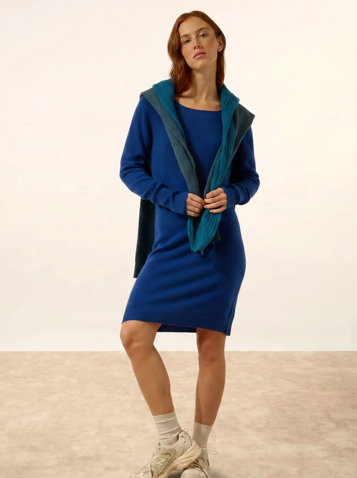 SUSAN Dress Crew Neck Ultramarine